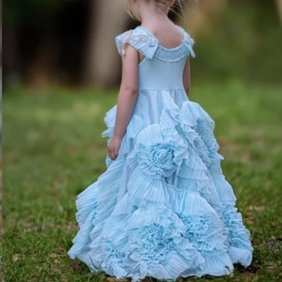 Dollcake Best Wishes my lady frock blue dress 5 10